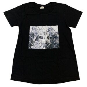 💜 The Office Straight Outta Scranton T-shirt, Black, Adult XS